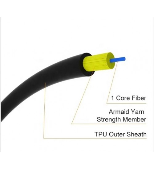  Fiber Outdoor Optical  Cable 2km reel/rollo Redonda.